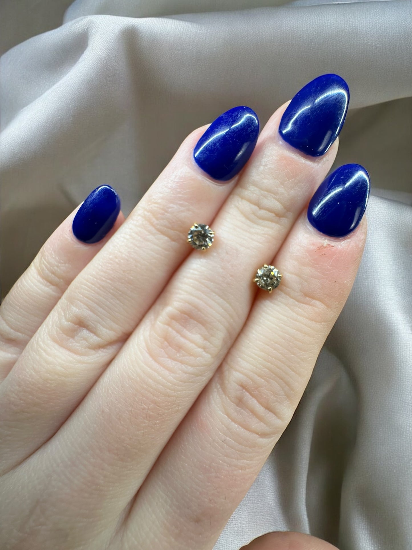 Natural diamond studs - .30ct yellow gold pushbacks