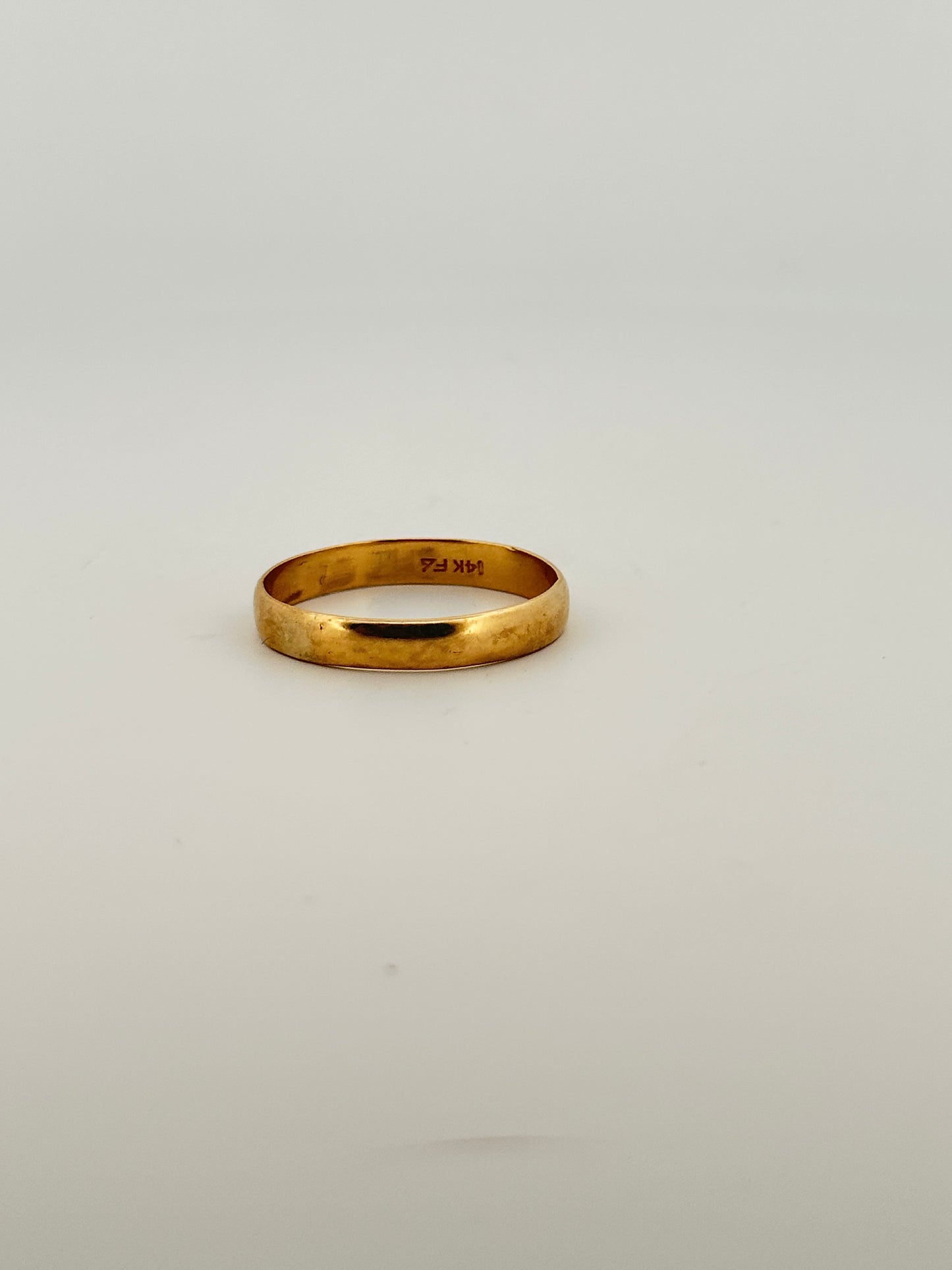 Vintage 14k plain yellow gold band