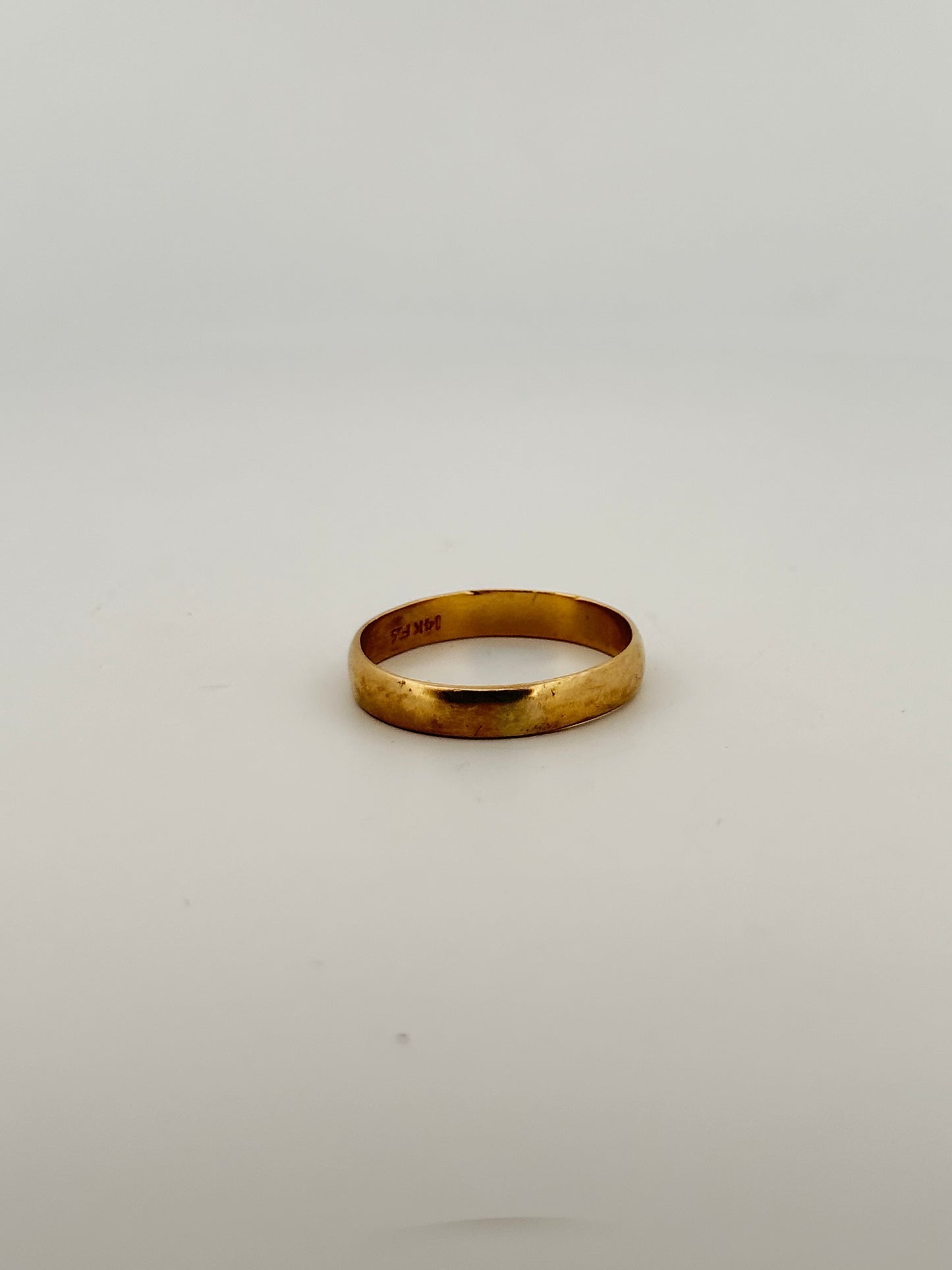 Vintage 14k plain yellow gold band