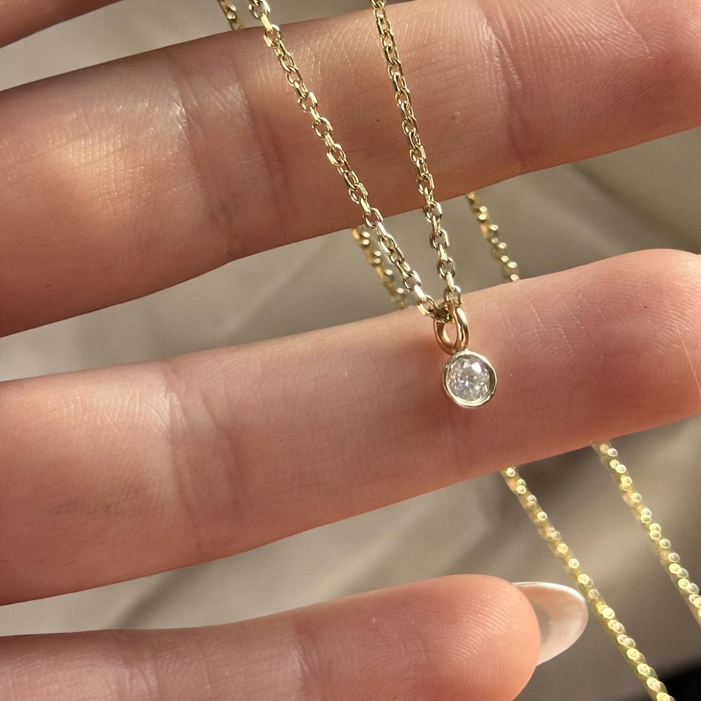 14k diamond pendant necklace